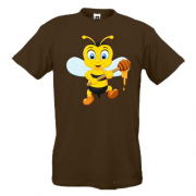 Футболка с пчелой и медом