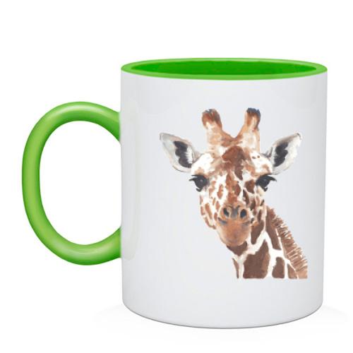 Чашка з жирафом
