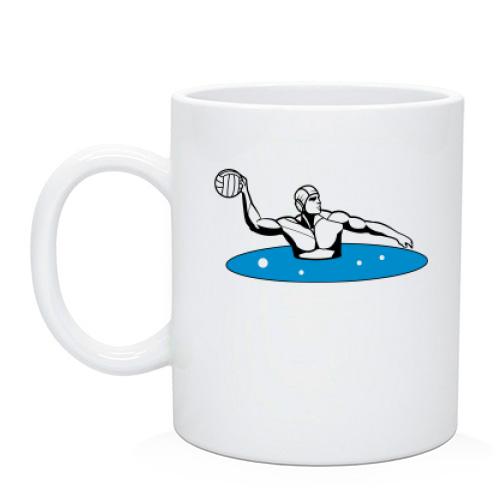 Чашка с игроком водного поло