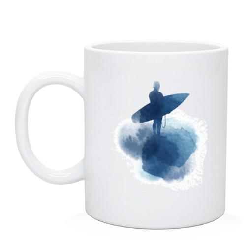 Чашка с серфингистом