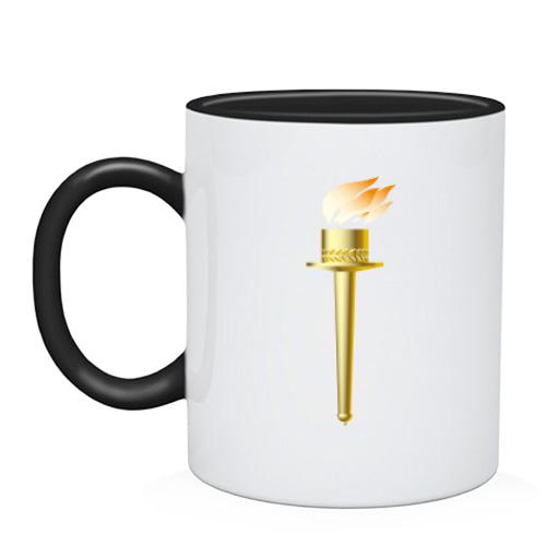 Чашка с олимпийским факелом