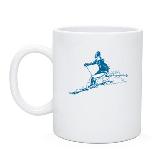 Чашка с лыжником 2