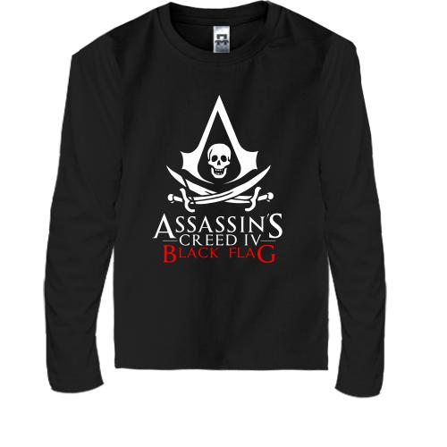 Детская футболка с длинным рукавом с лого Assassin’s Creed IV Bl