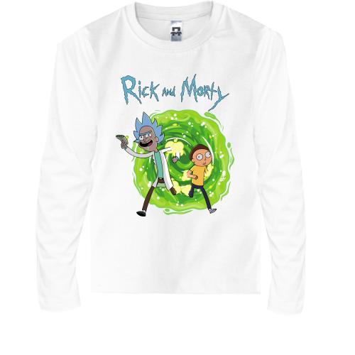 Детская футболка с длинным рукавом Rick and Morty