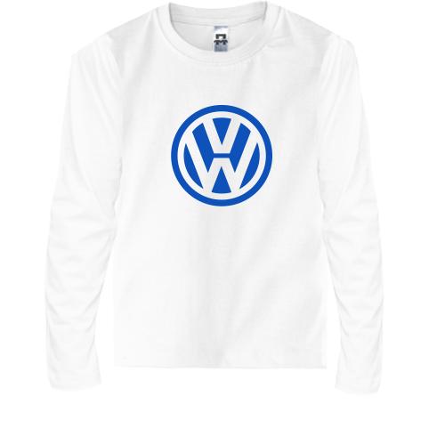 Детская футболка с длинным рукавом Volkswagen (лого)