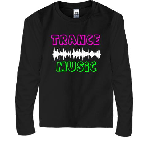 Детская футболка с длинным рукавом Trance music