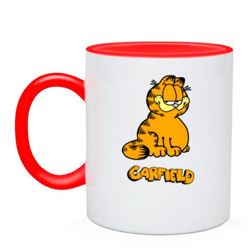 Чашка с котом Гарфилдом