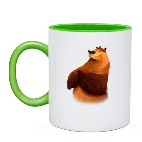 Чашка с медведем Бу