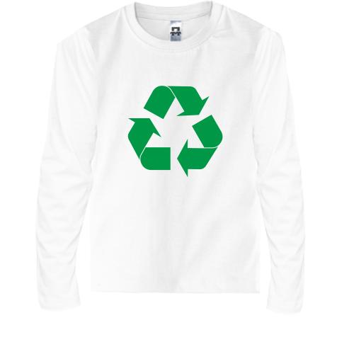 Детская футболка с длинным рукавом Recycle