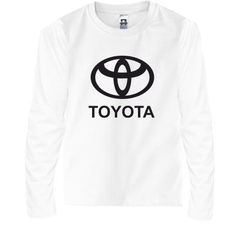 Детская футболка с длинным рукавом Toyota (лого)