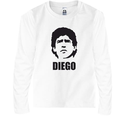 Детская футболка с длинным рукавом Diego Maradona