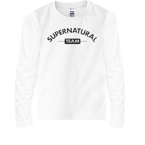 Детская футболка с длинным рукавом  Supernatural team
