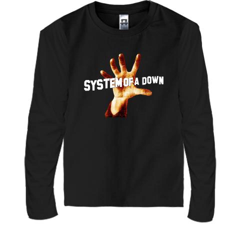Детская футболка с длинным рукавом System of a Down с рукой