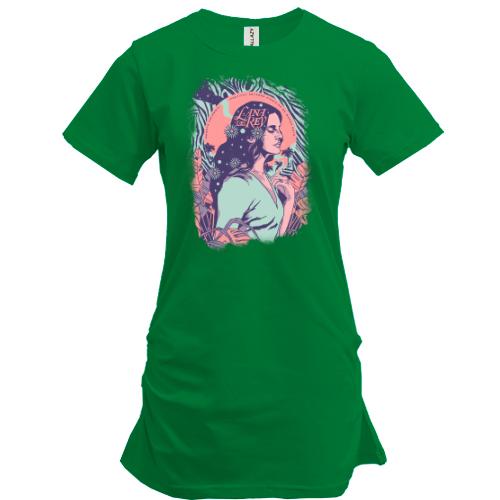 Подовжена футболка з Ланою Дель Рей (ілюстрація)