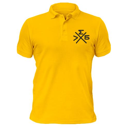 Чоловіча футболка-поло з логотипом групи 