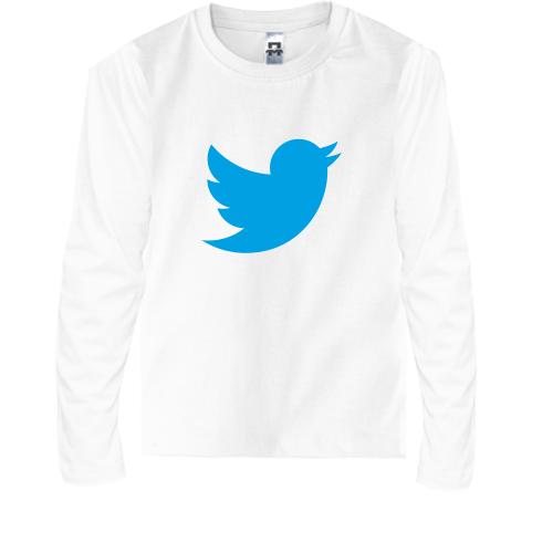 Детская футболка с длинным рукавом twitter
