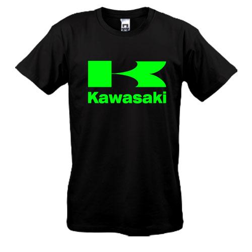 Футболка з логотипом Kawasaki