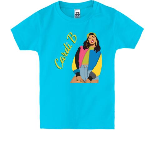 Детская футболка с Cardi B (арт)