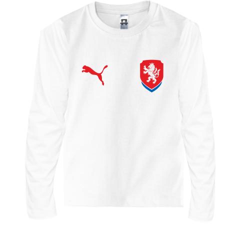 Детская футболка с длинным рукавом Сборная Чехии по футболу