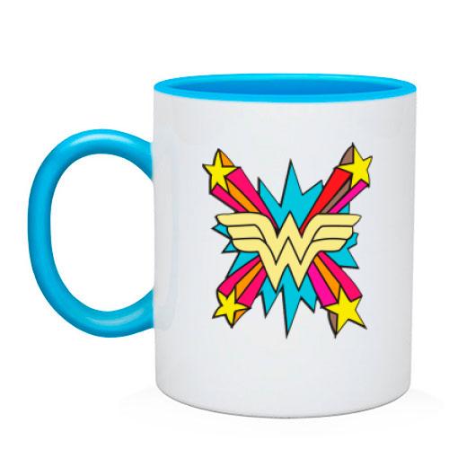 Чашка с логотипом Чудо-Женщины (Wonder Woman)