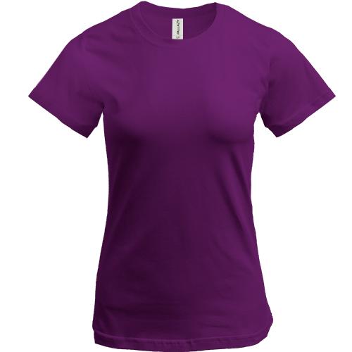 Жіноча фіолетова футболка 