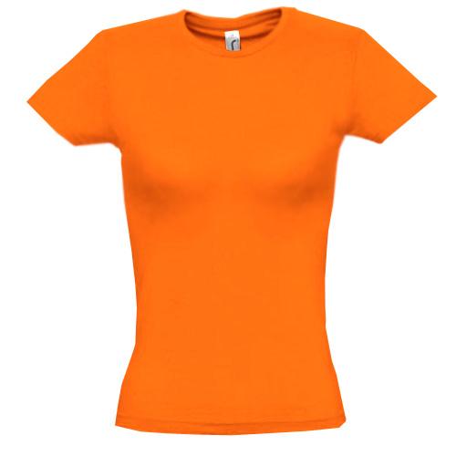 Женская оранжевая футболка 