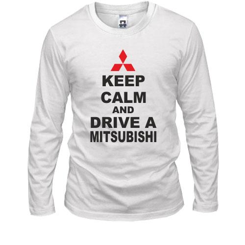 Лонгслів Keep calm and drive a Mitsubishi