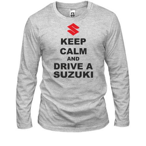 Лонгслив Keep calm and drive a SUZUKI
