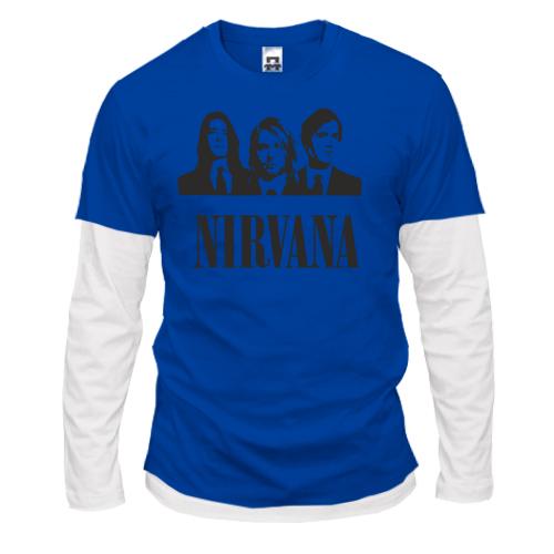 Лонгслив комби Nirvana (группа)