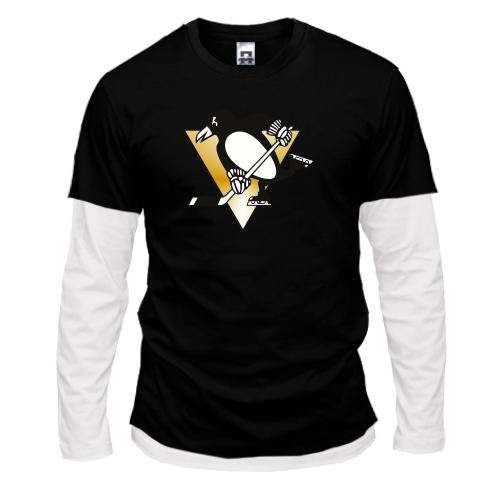 Комбинированный лонгслив Pittsburgh Penguins (2)