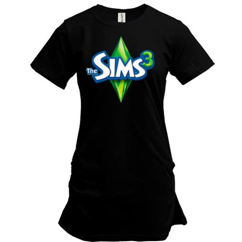 Подовжена футболка з логотипом Sims 3