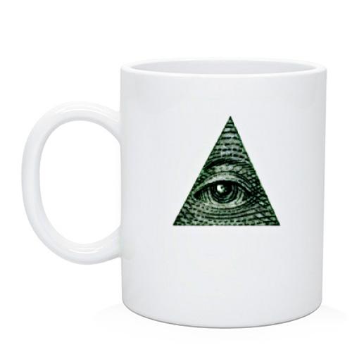 Чашка с масонским глазом