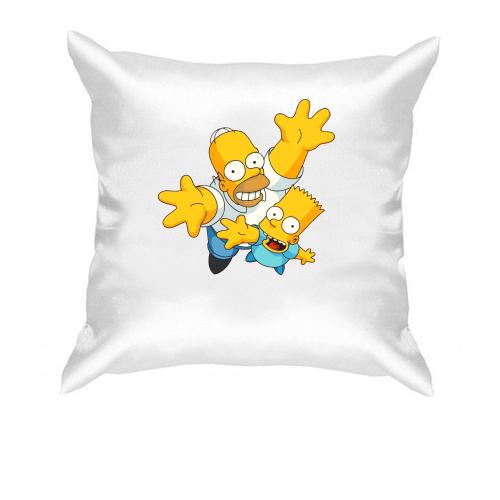 Подушка Гомер и Барт