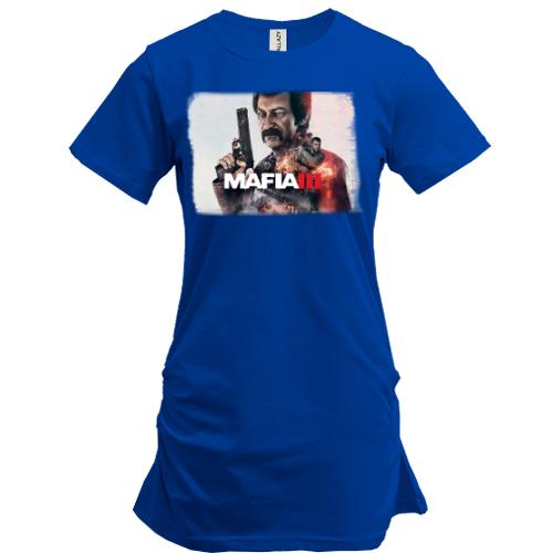 Подовжена футболка з постером ігри Mafia 3