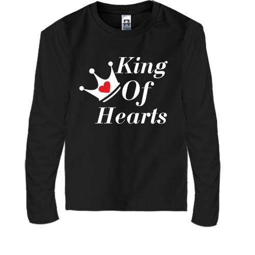 Детская футболка с длинным рукавом King of Hearts