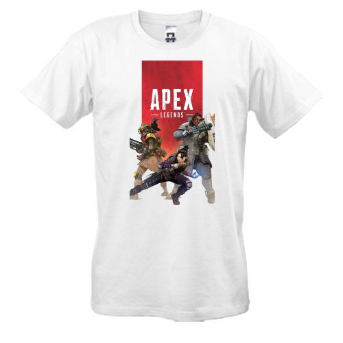 Футболка с постером игры Apex - legends