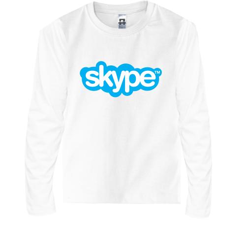 Детская футболка с длинным рукавом Skype