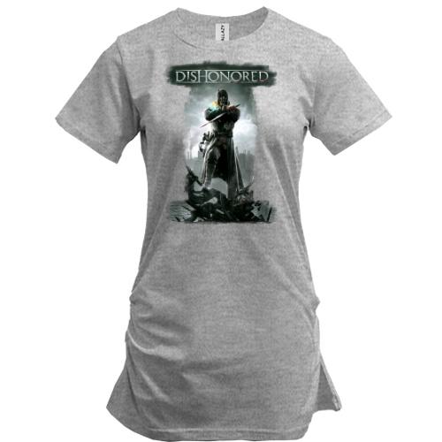 Подовжена футболка з обкладинкою гри Dishonored