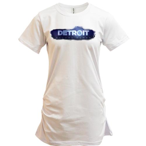 Подовжена футболка з логотипом гри: Detroit - Become Human