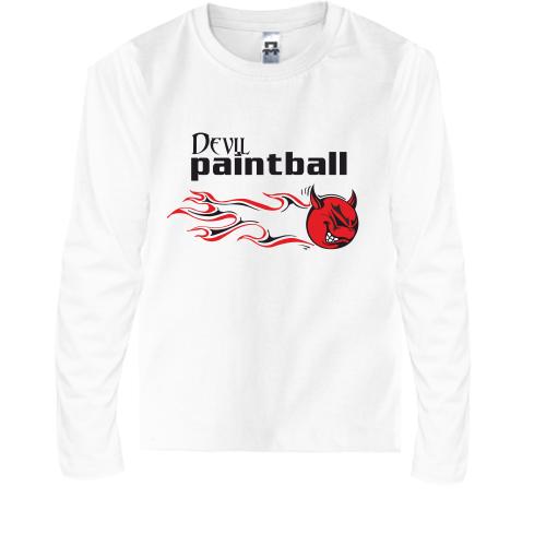 Детская футболка с длинным рукавом Devil paintball