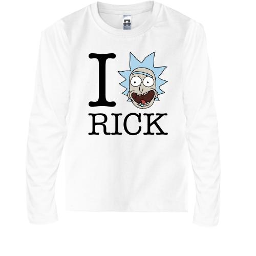 Детская футболка с длинным рукавом Rick And Morty - I Love Rick