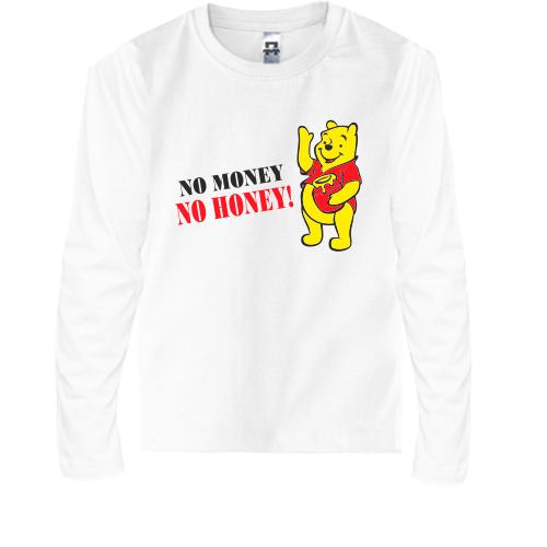 Детская футболка с длинным рукавом No money - no honey (2)