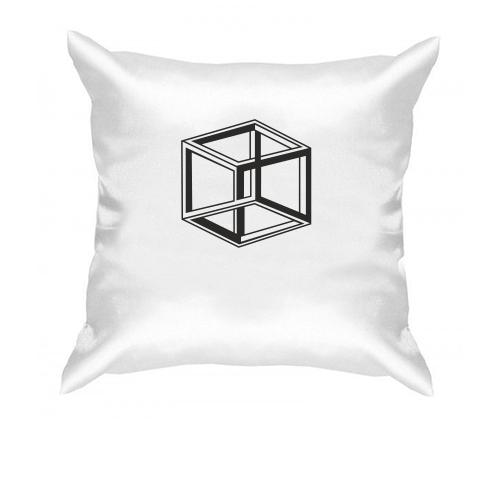 Подушка с кубом (обман зрения)
