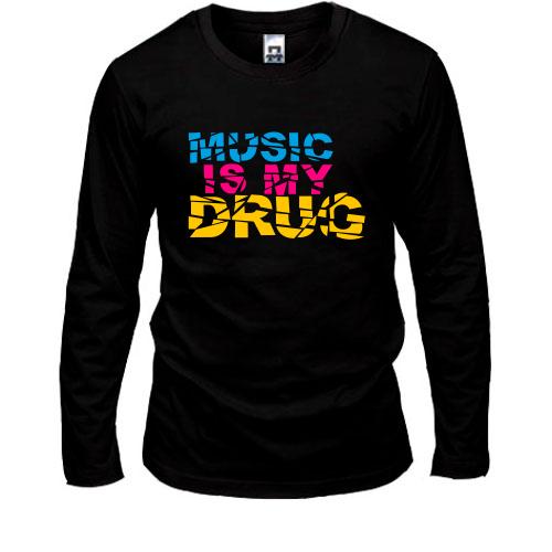 Лонгслів Music is my drug
