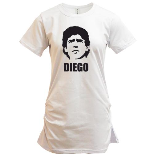 Подовжена футболка Diego Maradona
