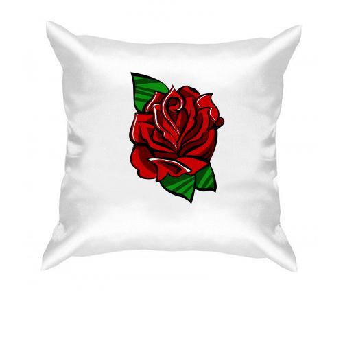 Подушка з трояндою