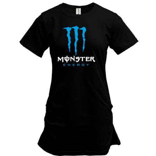 Подовжена футболка Monster energy (blue)