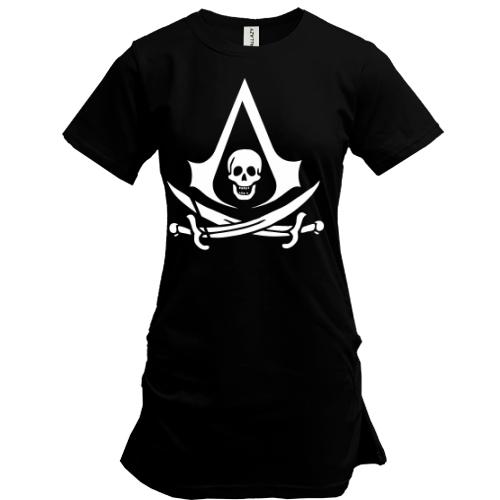 Подовжена футболка з лого Assassin's Creed 4