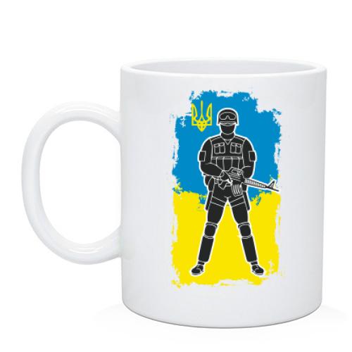 Чашка з українським воїном