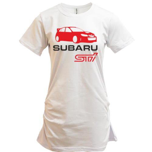 Подовжена футболка Subaru sti (2)